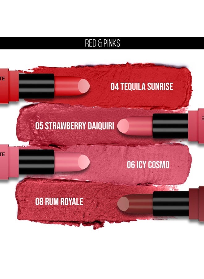 Staze 9to9 Crème De La Matte Lipstick | Intense Color Payoff | Weightless Silky Formula | Smudgeproof & Transferproof | 12 Hrs Stay | Non-Drying Pigmented Lightweight | 04 Tequila Sunrise | 4.2 g - Image 3